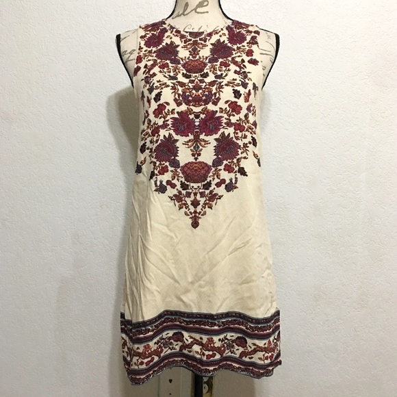 Ecote Sleeveless Shift Dress Floral Pattern Medium - Picture 1 of 8